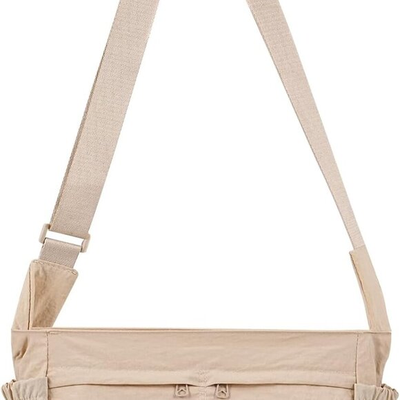 Canvas Crossbody Bag for Women with Pockets Casual Travel Messenger Bag - Picture 1 of 7